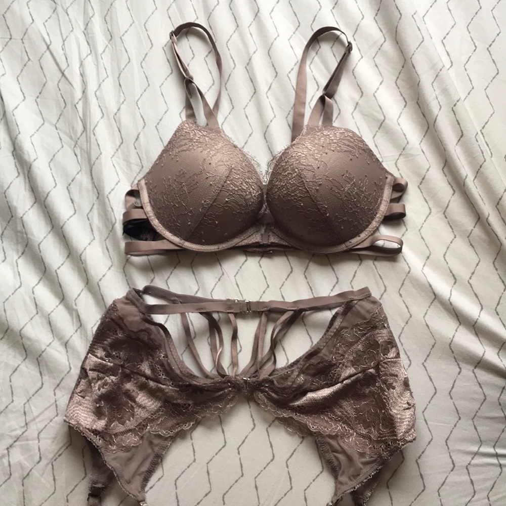 Victoria Secret marching bra and garter set